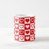 Mug Coeurs rouges et blancs (Centre)