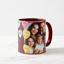 Coeurs rouges et message photo | Journée des mères