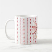 Mug Cœurs Rouges Fard Rosé Ruban Rose (Gauche)