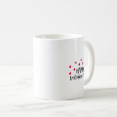 Mug Coeurs rouges Heureuses Saintes-Valentin (Devant droit)