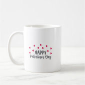 Mug Coeurs rouges Heureuses Saintes-Valentin (Gauche)