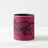 Mug Cœurs rouges Joyuse Saint-Valentin (Centre)