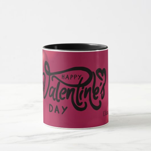 Mug Cœurs rouges Joyuse Saint-Valentin      (Centre)