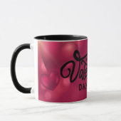 Mug Cœurs rouges Joyuse Saint-Valentin      (Gauche)
