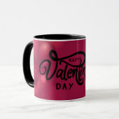 Mug Cœurs rouges Joyuse Saint-Valentin      (Devant gauche)