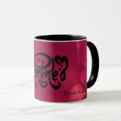 Mug Cœurs rouges Joyuse Saint-Valentin      (Devant droit)