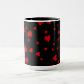 Mug Coeurs rouges personnalisés (Centre)