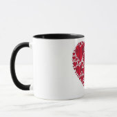 MUG COEURS ROUGES POUR LA JOURNÉE DE VALENTINE (Gauche)