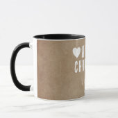 Mug Coeurs rustiques Joyeux petit ami de Noël petit am (Gauche)