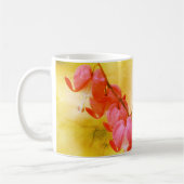 Mug Coeurs saignants roses Fleur Abstrait Personnalisé (Gauche)