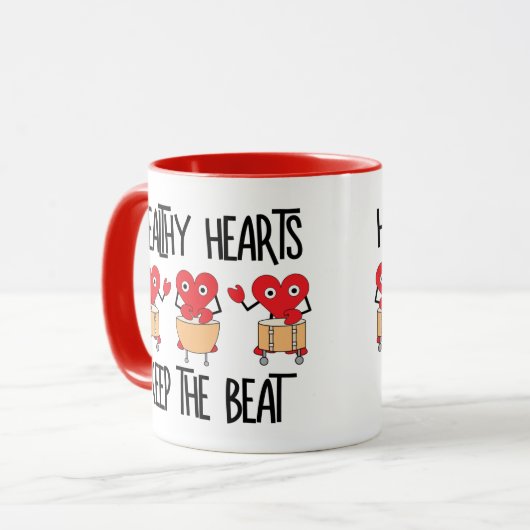 Mug Coeurs sains (Devant gauche)