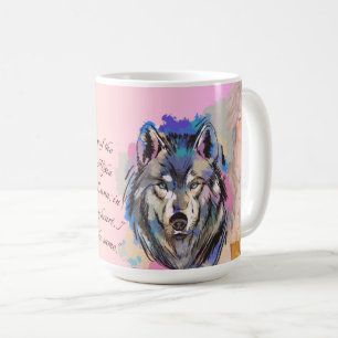 Mug Coeurs sauvages   Design Alpha et Luna Wolf