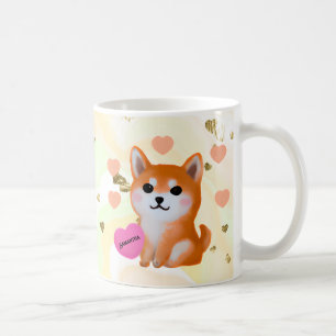 Mug Coeurs Shiba Inu mignons Pour Amoureux des chien
