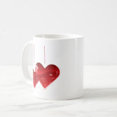 Mug Coeurs sur une chaîne (Devant gauche)
