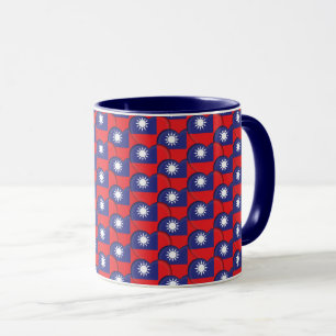 Mug Coeurs taïwanais et drapeau taïwanais / Taïwan