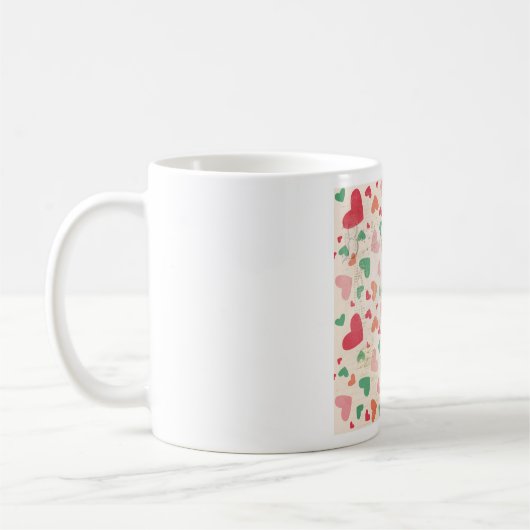 Mug Coeurs texturés (Gauche)