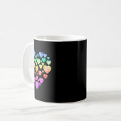 Mug Cœurs Tie Dye Joyeuse Saint-Valentin Couples Assor (Devant gauche)