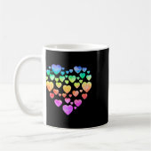 Mug Cœurs Tie Dye Joyeuse Saint-Valentin Couples Assor (Gauche)