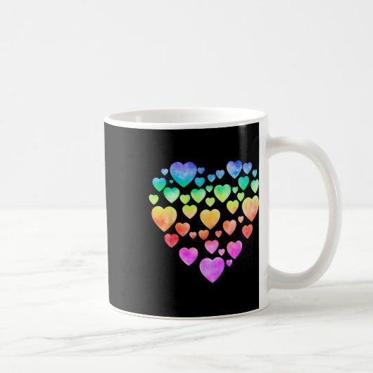 Mug Cœurs Tie Dye Joyeuse Saint-Valentin Couples Assor (Droite)
