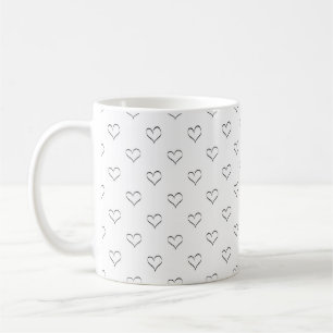Mug Coeurs tirés à la main