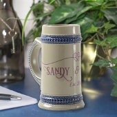 Mug Coeurs tissés pourpres Couple's