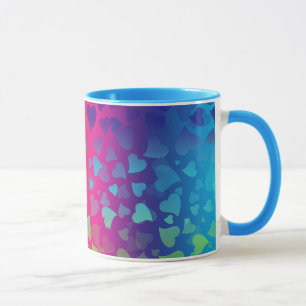 Mug Coeurs tombants colorés