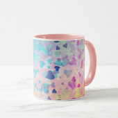 Mug Coeurs tombants rose (Devant droit)