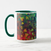 Mug Coeurs tombants rouge et vert (Gauche)