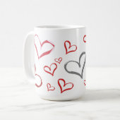 Mug Coeurs tumultueux (Devant gauche)