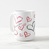 Mug Coeurs tumultueux (Devant gauche)
