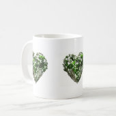 Mug Coeurs verts de feuille (Devant gauche)