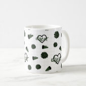 Mug Coeurs verts de la forêt, Pom Poms, Mégaphone (Devant droit)