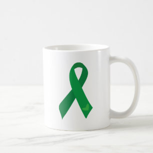 Mug Coeurs verts de ruban