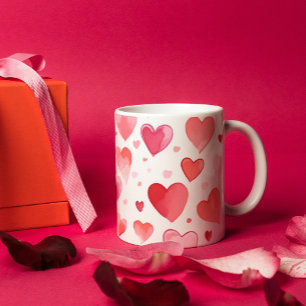Mug Coeurs vibrants Coloré Saint Valentin