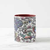 Mug - Coeurs, vignes et yeux (Centre)