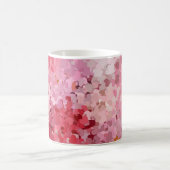 Mug Coeurs violet rouge rose Moderne Modèle élégant (Centre)