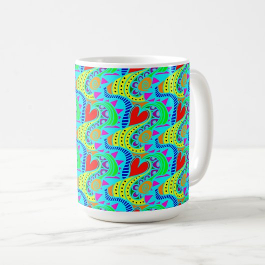 Mug Coeurs vivants (Devant droit)