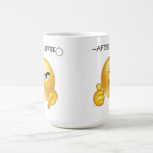 Mug Coffe : Avant et après (Centre)