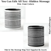 Mug Coffee Addict Message caché Grosse nouveauté 111W