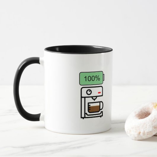 Mug Coffee addiction design (Avec donut)