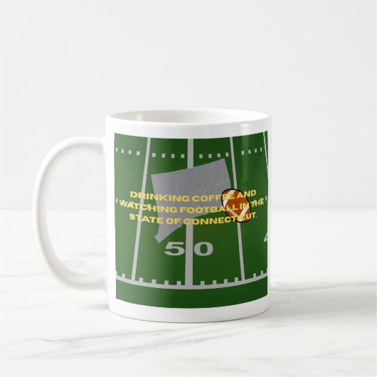 Mug Coffee and Football in Connecticut  (Gauche)