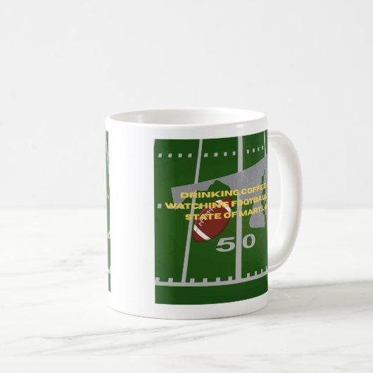 Mug Coffee and Football in Maryland (Devant droit)