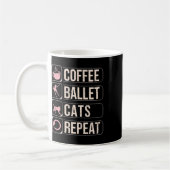 Mug Coffee Ballet Chats Répéter Danseuse Dansante Drôl (Gauche)