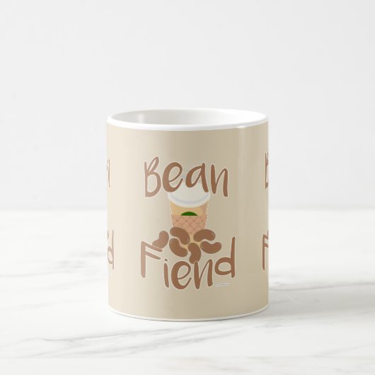 Mug Coffee Bean Fiend Funny Java Junkie Slogan (Centre)
