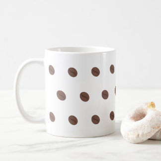Mug Coffee Bean Pattern Minimalist Design