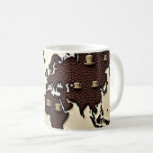 Mug Coffee beans map design (Devant droit)