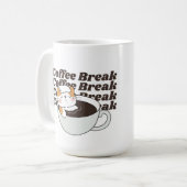 Mug Coffee Break Funny Cat (Devant gauche)