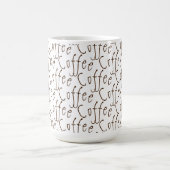 Mug Coffee Café Plaisir Citation Texte Brown (Centre)