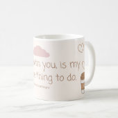 Mug Coffee & Calm - Aesthetic Morning Cup  (Devant droit)