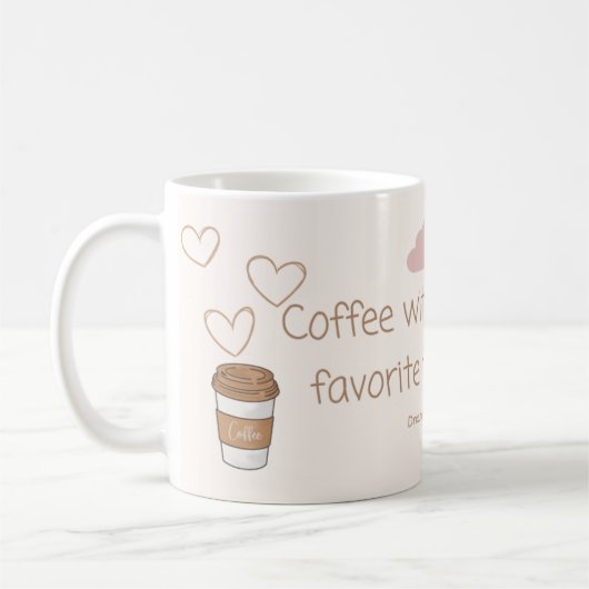 Mug Coffee & Calm - Aesthetic Morning Cup (Gauche)